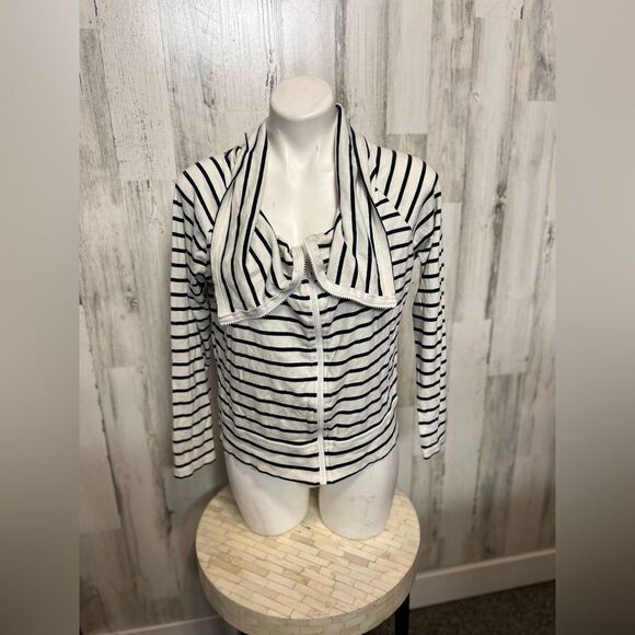 Stripped zip up sweater - Picture 4 of 4